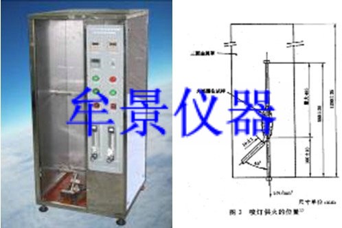 單根銅心絕緣細（xì）電線電纜垂直燃燒試驗機